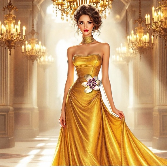 80s vintage Brooch /pendantGold tone Flower  With Purple Glass. Statement Piece - Picture 5 of 16